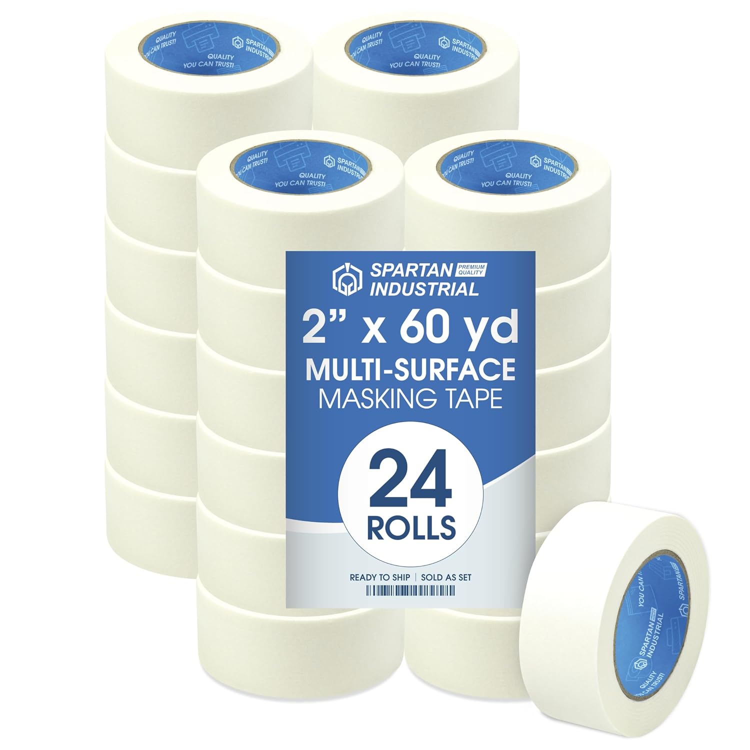 2in X 60 yd Wide Masking Tape for Painting and Labeling