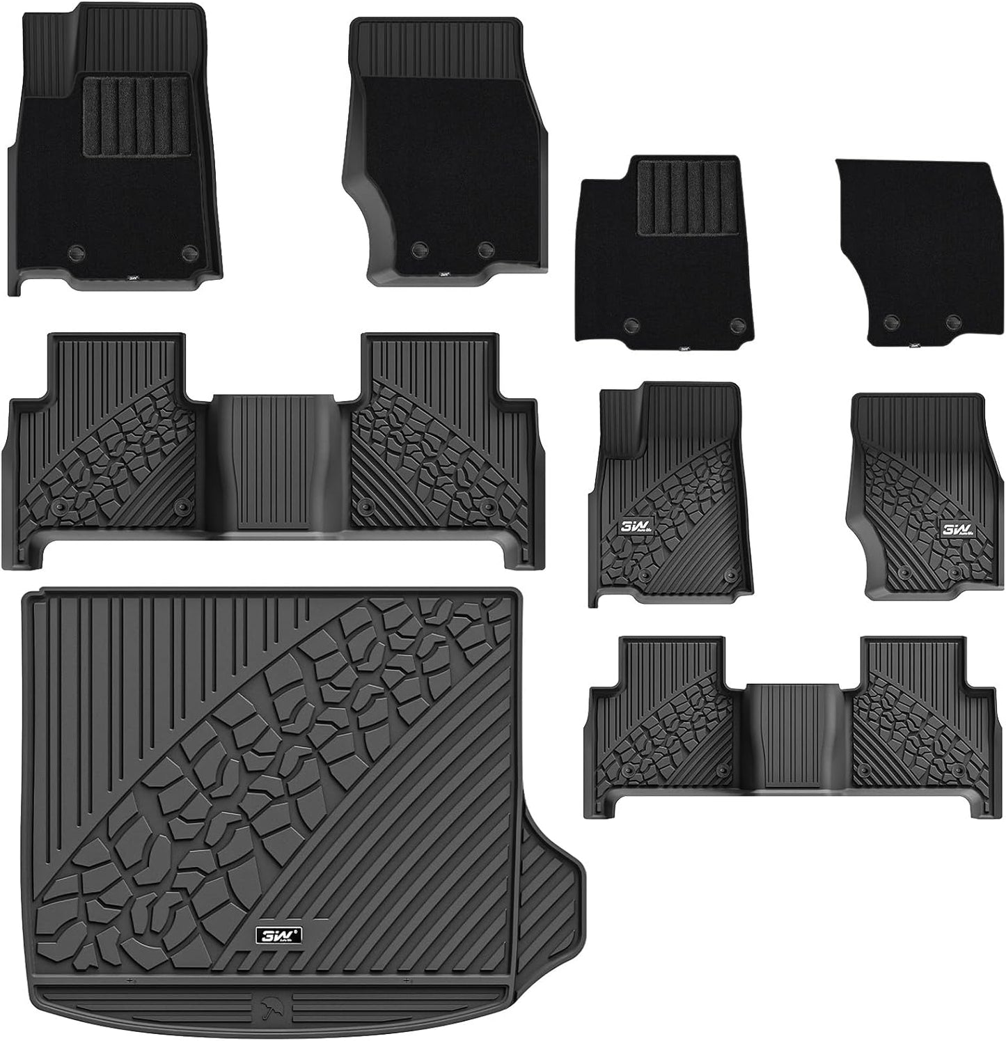 Custom Fit 3W Floor Mats for 2022-2025 Jeep Grand Cherokee