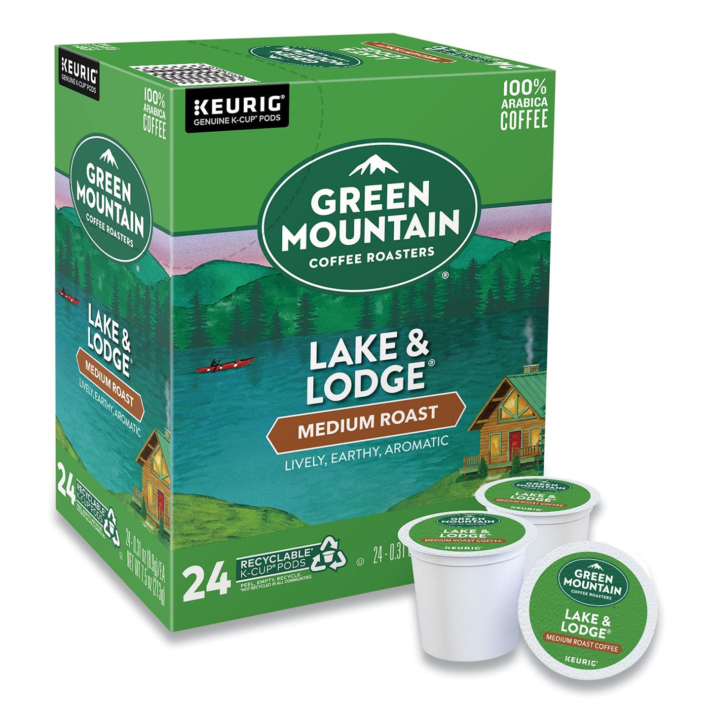 96 Lake & Lodge Coffee K-Cups by Green Mountain