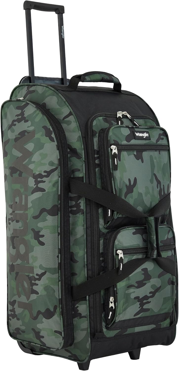 Wrangler Wesley Rolling Duffel Bag: Stylish & Durable Travel Companion