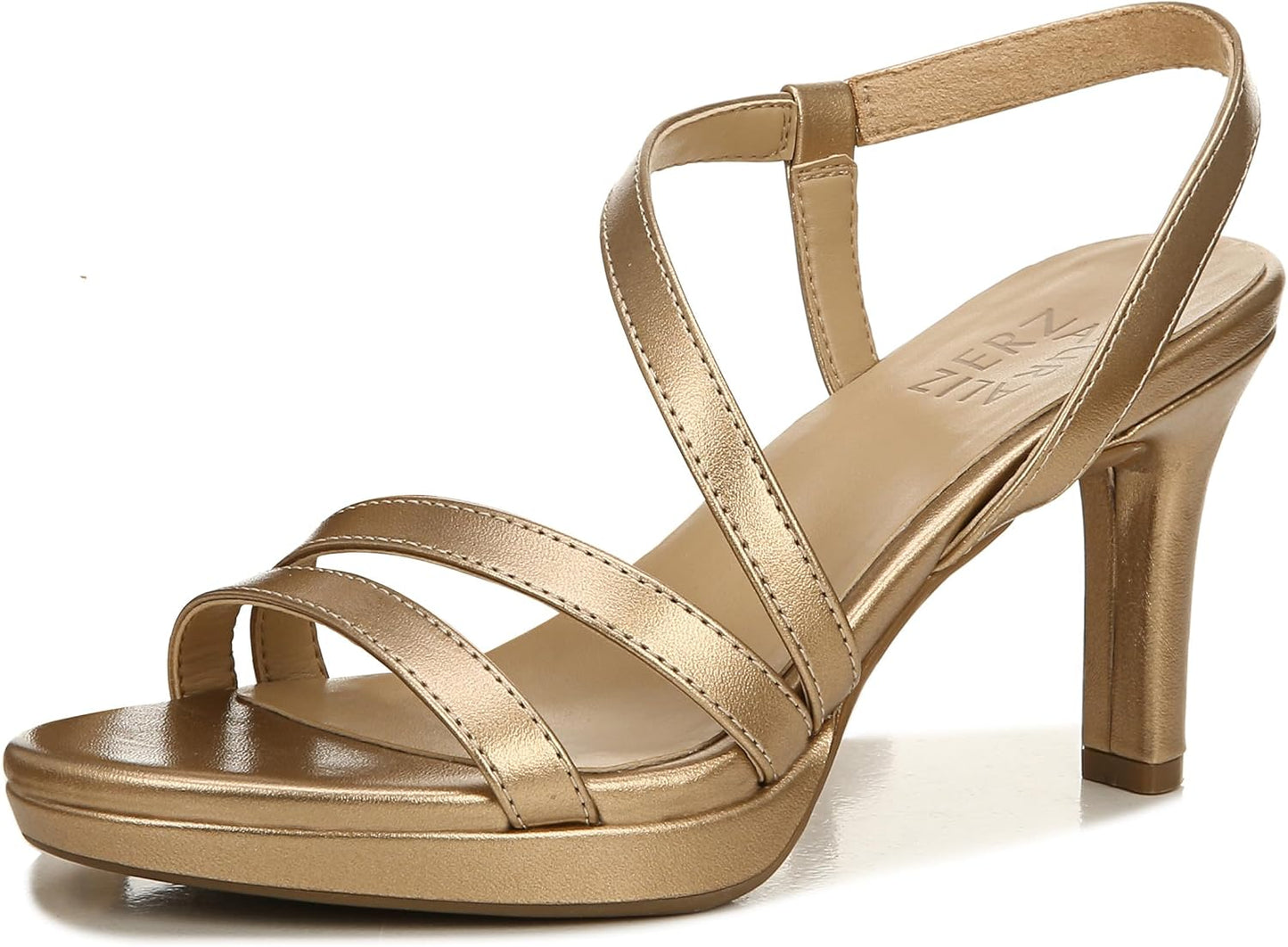 Naturalizer Womens Brenta Heeled Sandal for Stylish Comfort