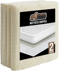 GORILLA GRIP Non Slip Mattress Gripper Pads - Prevents Sliding, 2 Pack