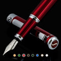 Scriveiner Deep Crimson Red Fountain Pen - Luxury Everyday Writer