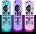 3-Pack Glow-in-the-Dark Firestick Remote Covers for Alexa Voice Remote 4K