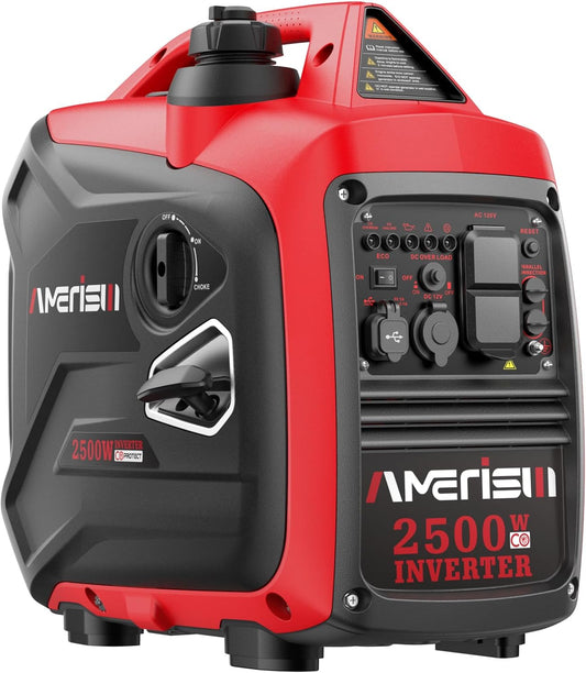 AMERISUN 2500W Gas Inverter Generator: Extended Camping Power