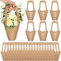 150 Packs Kraft Paper Flowers Gift Bags for Weddings and More