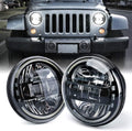 Xprite 7in LED Round Headlights for Jeep Wrangler & Hummer