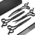 Purple Dragon Dog Grooming Scissors Set - Precision 7 in Shears