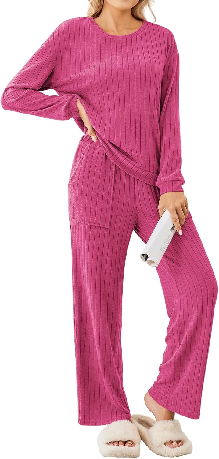 Ekouaer Womens Pajama Sets Soft Sleepwear for Cozy Nights
