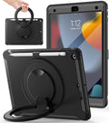 BATYUE Case for iPad 7th/8th/9th Gen 10.2 in - Rugged 360 Rotating