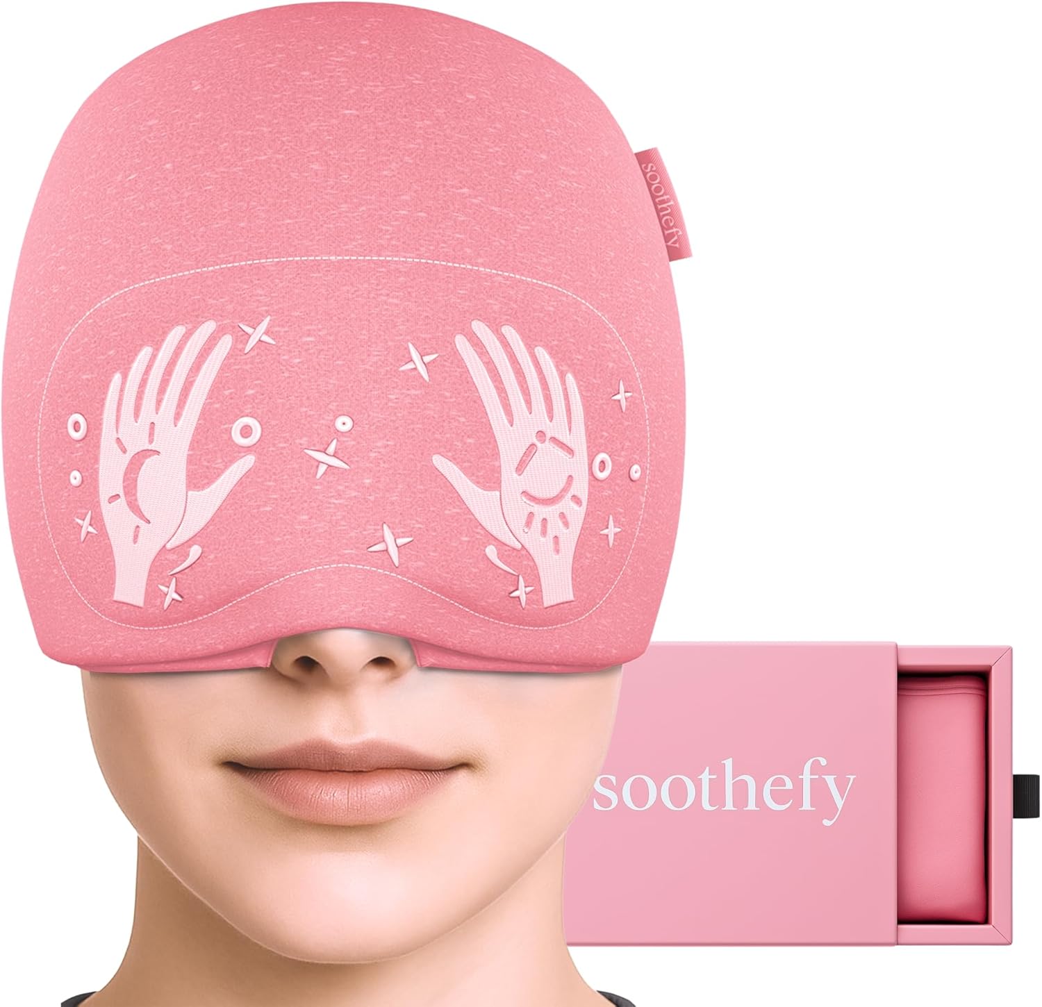 Migraine Relief Cap with Eye Mask for Natural Headache Relief