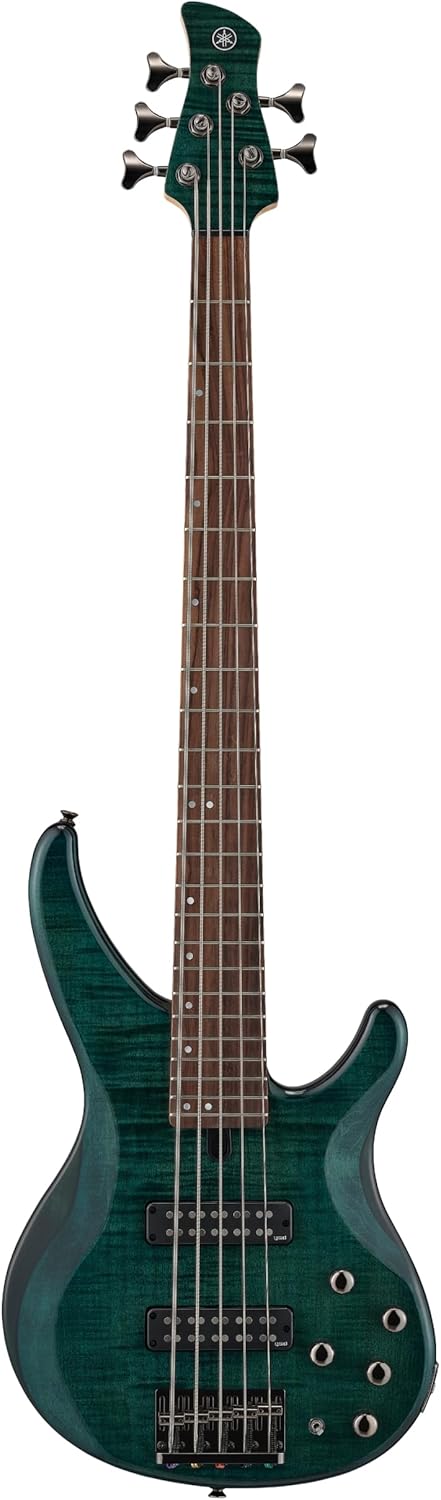 Yamaha TRBX605 5-String Bass Guitar: Rich Indigo Tone