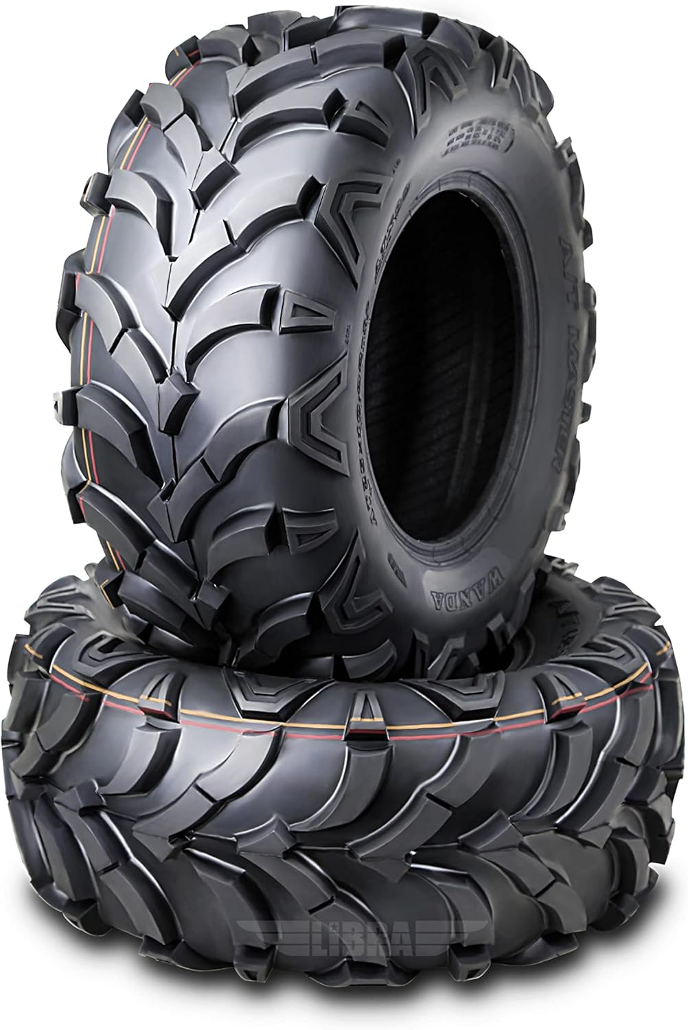 WANDA UTV ATV Tires 27x11-14 Solid Mud Tread Design Set of 2