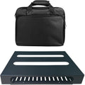 Guitar Pedal Board 13.8 x 11 in Black - Includes Power Bracket