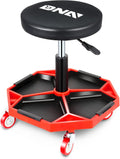 Adjustable Height Pneumatic Garage Seat Rolling Mechanic Stool
