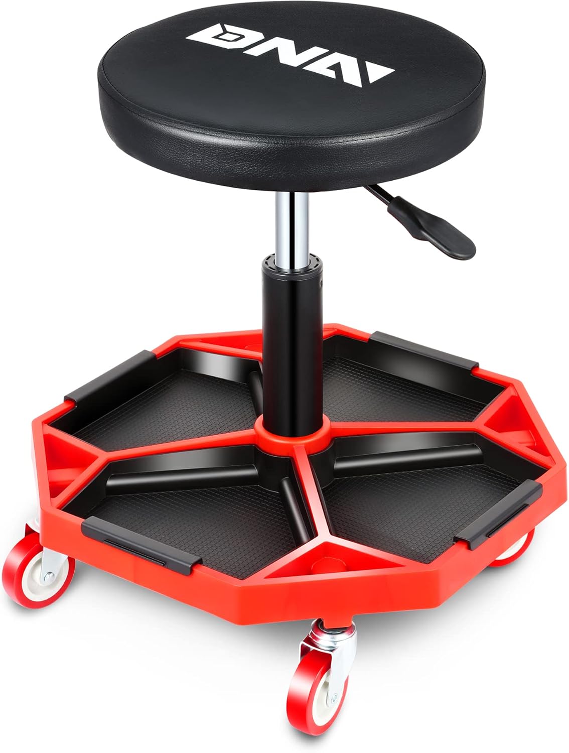 Adjustable Height Pneumatic Garage Seat for Mechanics Comfort