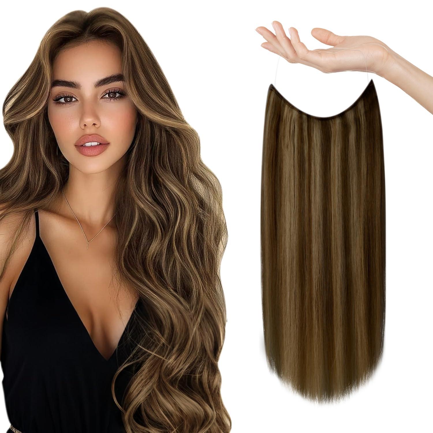 Sunny Human Hair Wire Extensions for Stunning Volume and Style