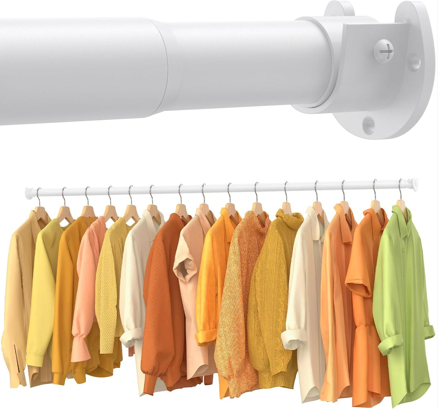 Adjustable Closet Rods for Hanging Clothes - Heavy Duty Design