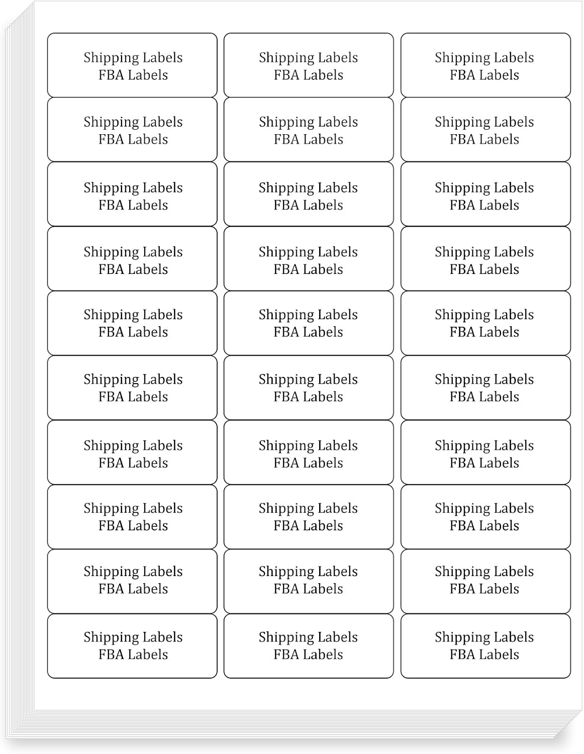 FungLam 900 Shipping Address Labels: Laser/Inkjet Printer - Printable Mailing Labels