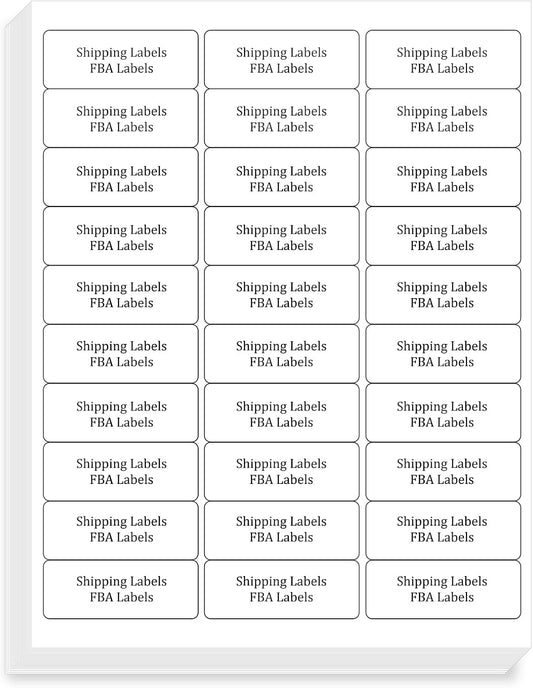 FungLam 900 Shipping Address Labels: Laser/Inkjet Printer - Printable Mailing Labels