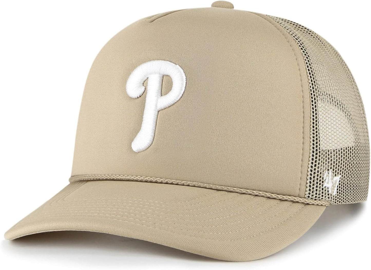 47 Brand MLB Unisex Khaki Primary Logo Foam Trucker Hat Review