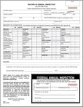 Record of Annual Inspection Form 100-Pack - DOT Compliant