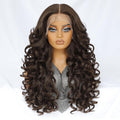 Felek Chocolate Brown 13x6 Lace Front Wig 24in Loose Wave - Ready