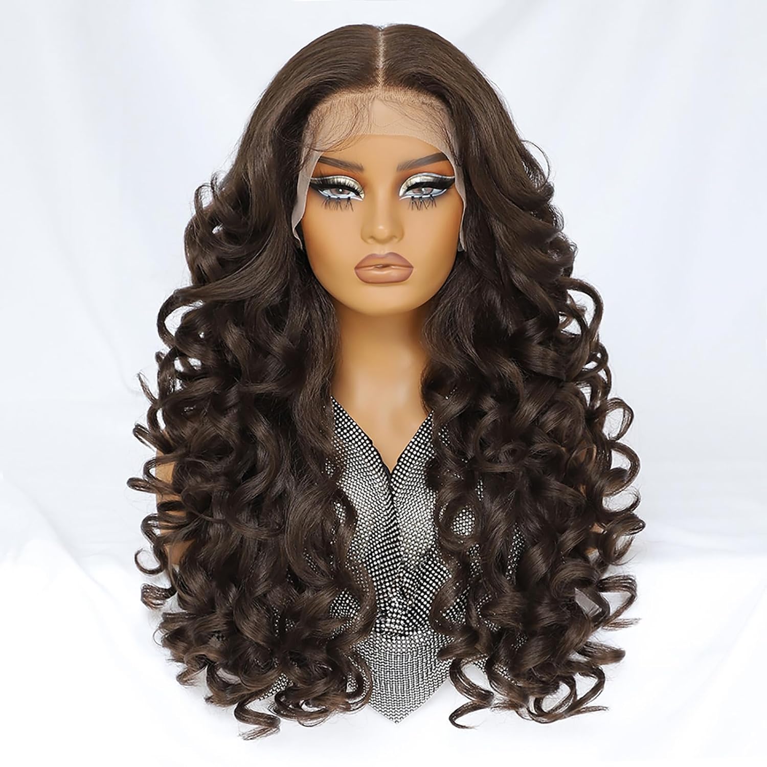 Felek Chocolate Brown Lace Front Wig for Natural Look and Comfort