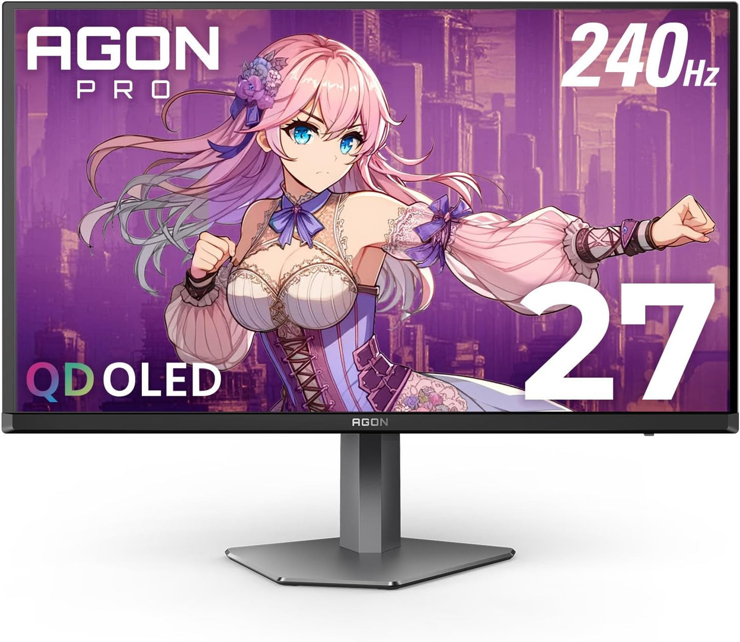 AOC Agon PRO 27 OLED Gaming Monitor 240Hz G-SYNC, PS5 Xbox Switch Compatible