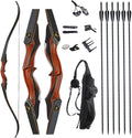 TOPARCHERY 60in Takedown Recurve Bow and Arrow Set - Precise Hunting