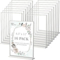 Acrylic Sign Holder 8.5 x 11 Double-Sided Tabletop - Elegant Display