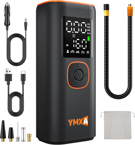 Fast Inflate 160 PSI Car Tire Pump by YMXA