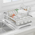 Dish Drying Rack 304 Stainless Steel Dish Racks - Compact Auto Drain