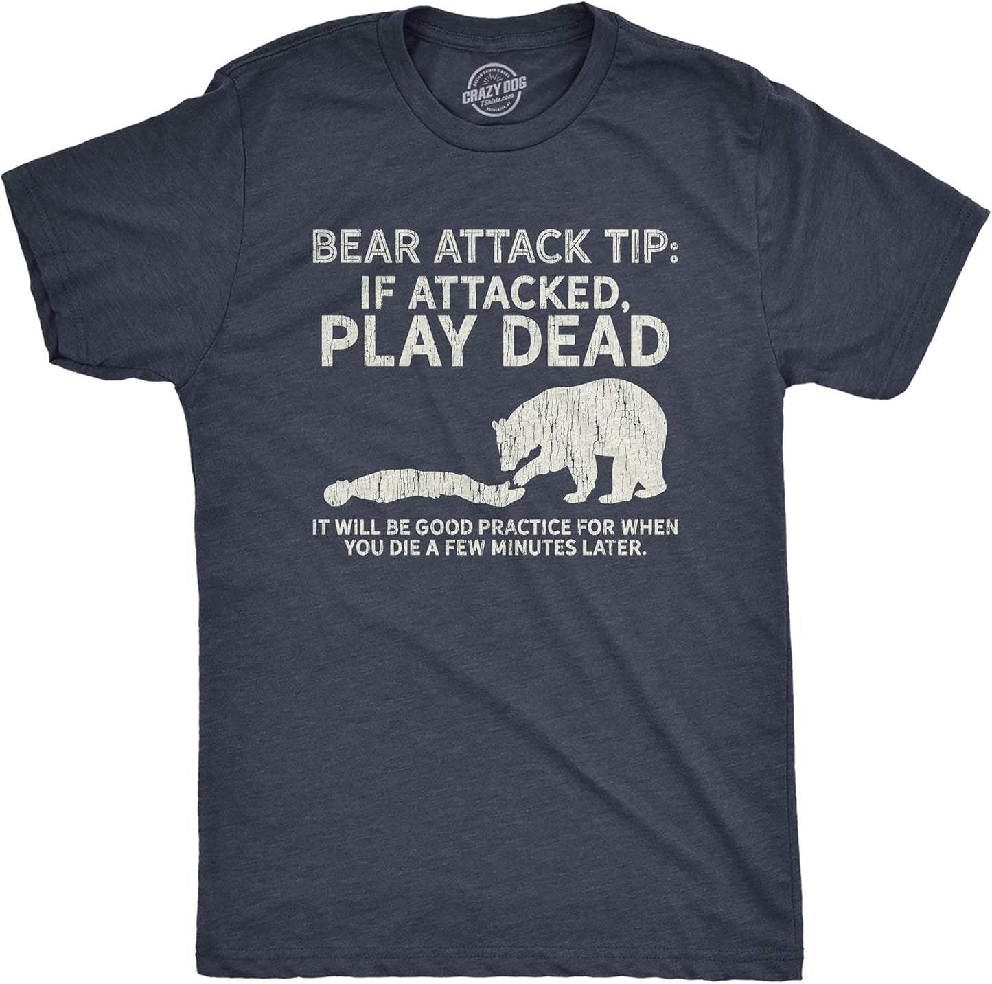 Bear Attack Funny Camping Tee