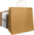 PTP BAGS Natural Jr. Mart Bags - Heavy-Duty Brown Paper Bags