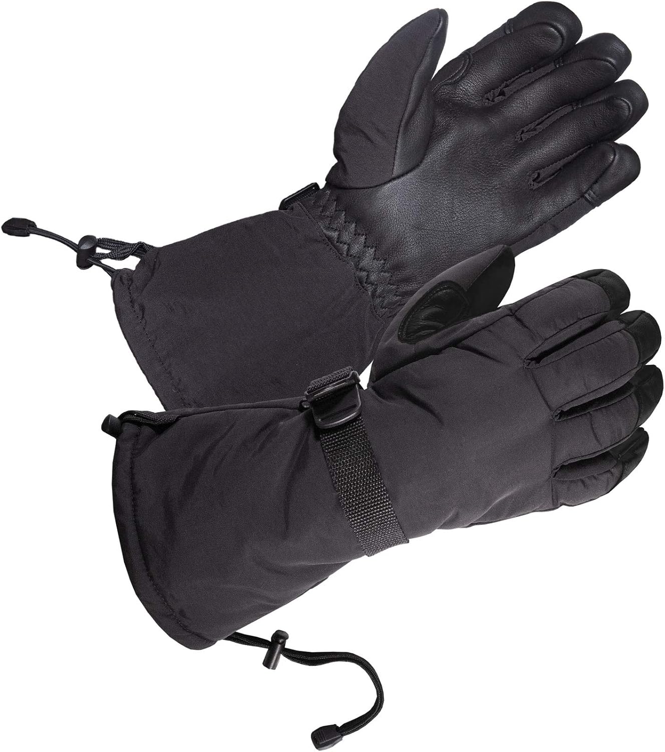 SKYDEER Waterproof Deerskin Leather Ski Gloves with Insulation
