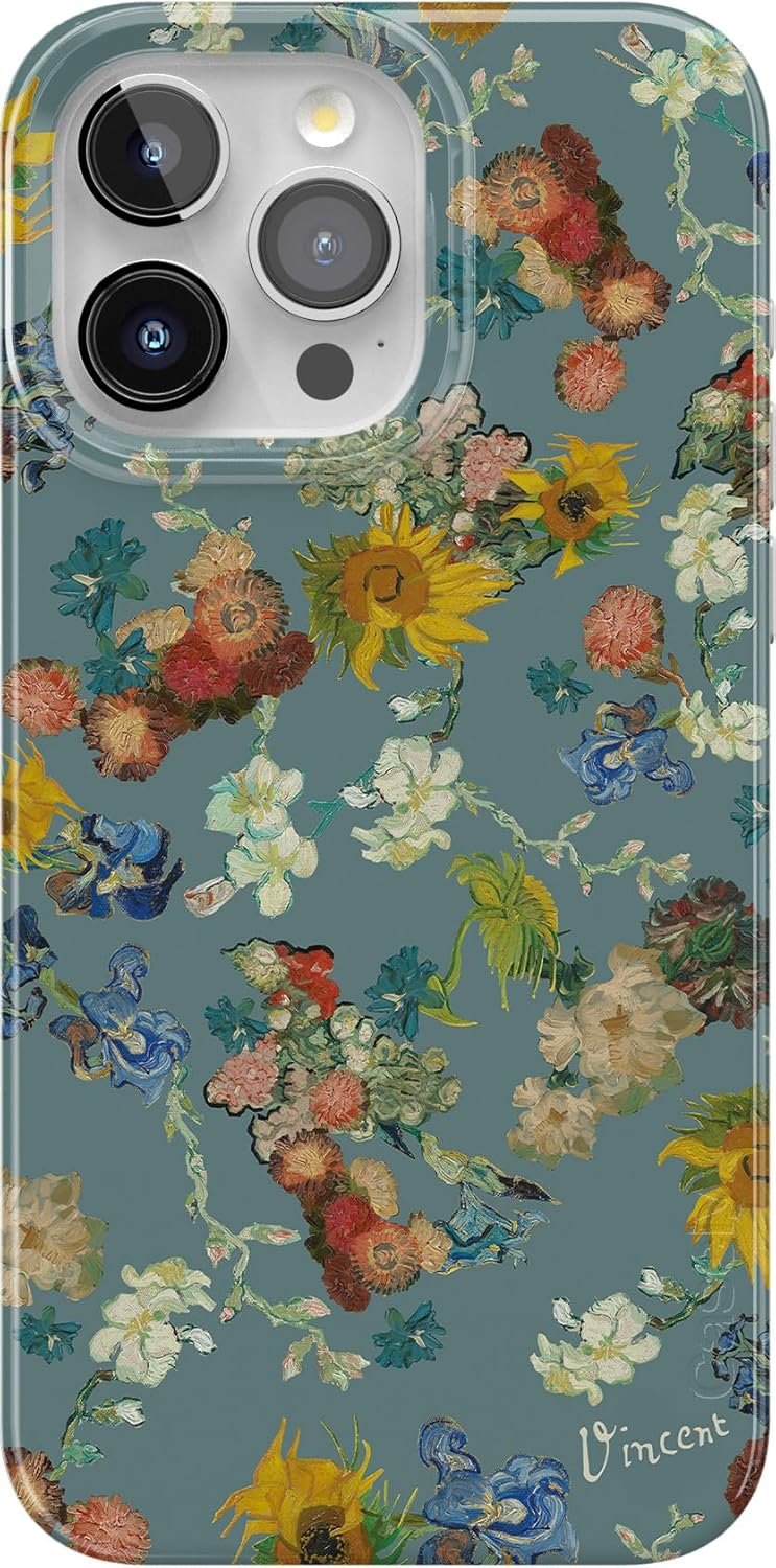 Casely iPhone 15 Pro Case with Van Gogh's Flowers Design
