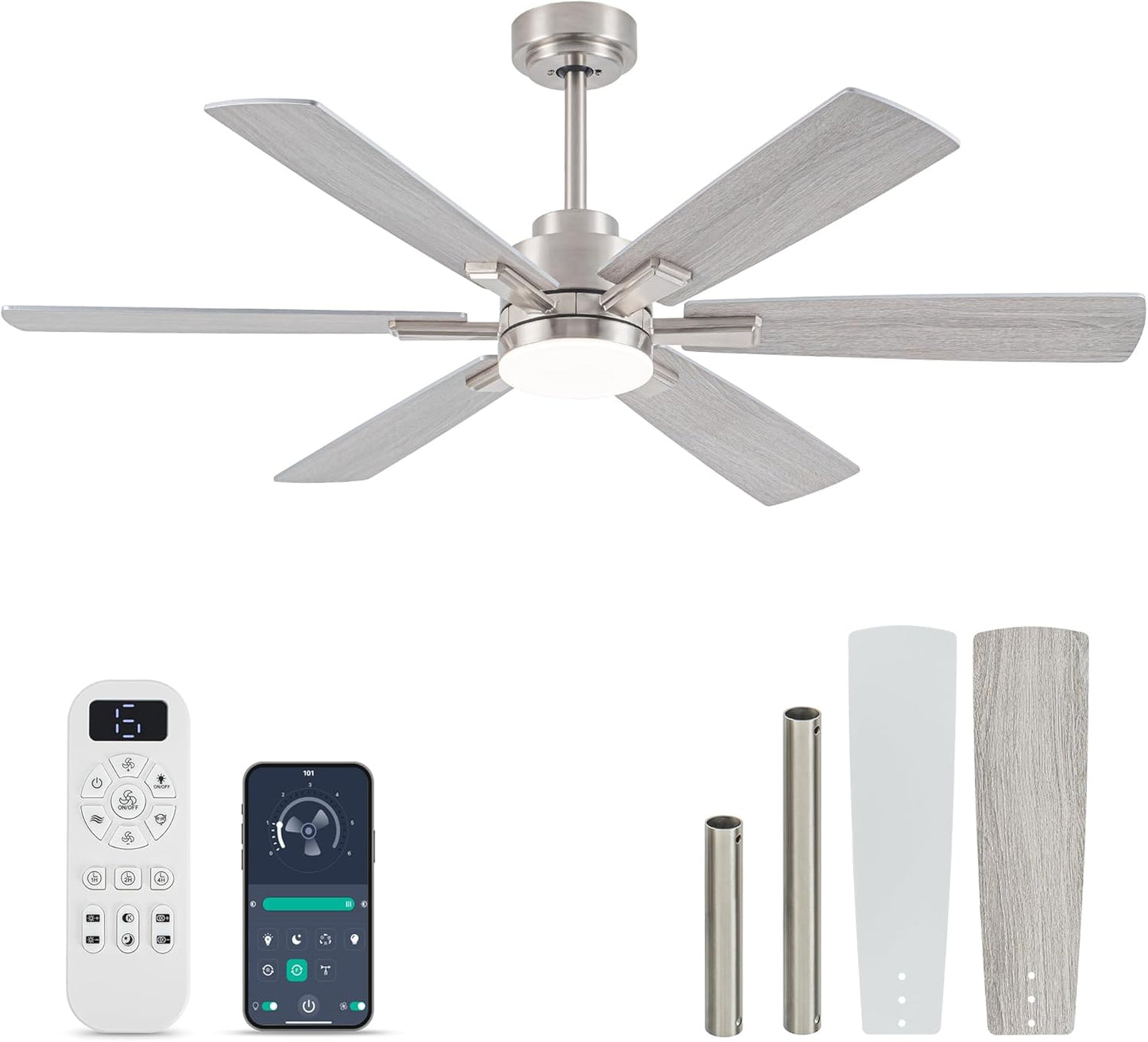 OURSTAR Ceiling Fan with Lights and Remote Control for Home