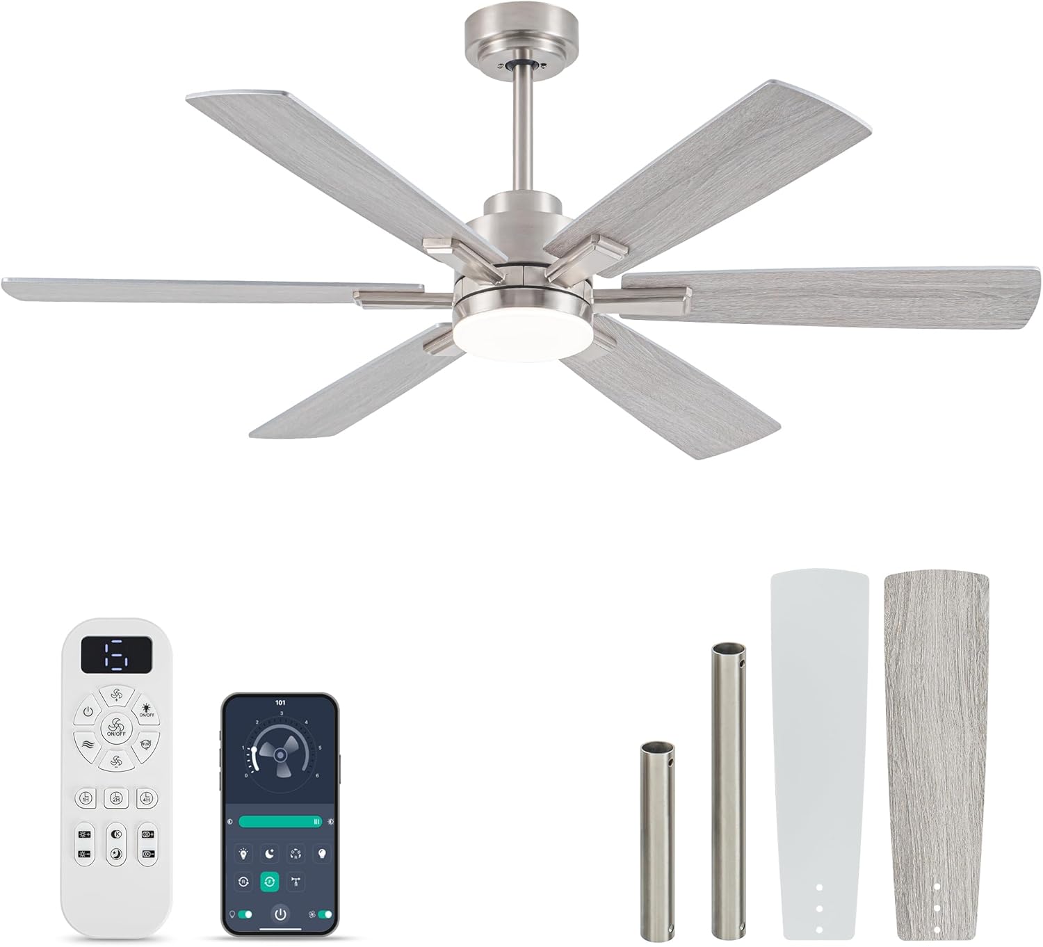 OURSTAR Ceiling Fan with Lights and Remote Control for Home