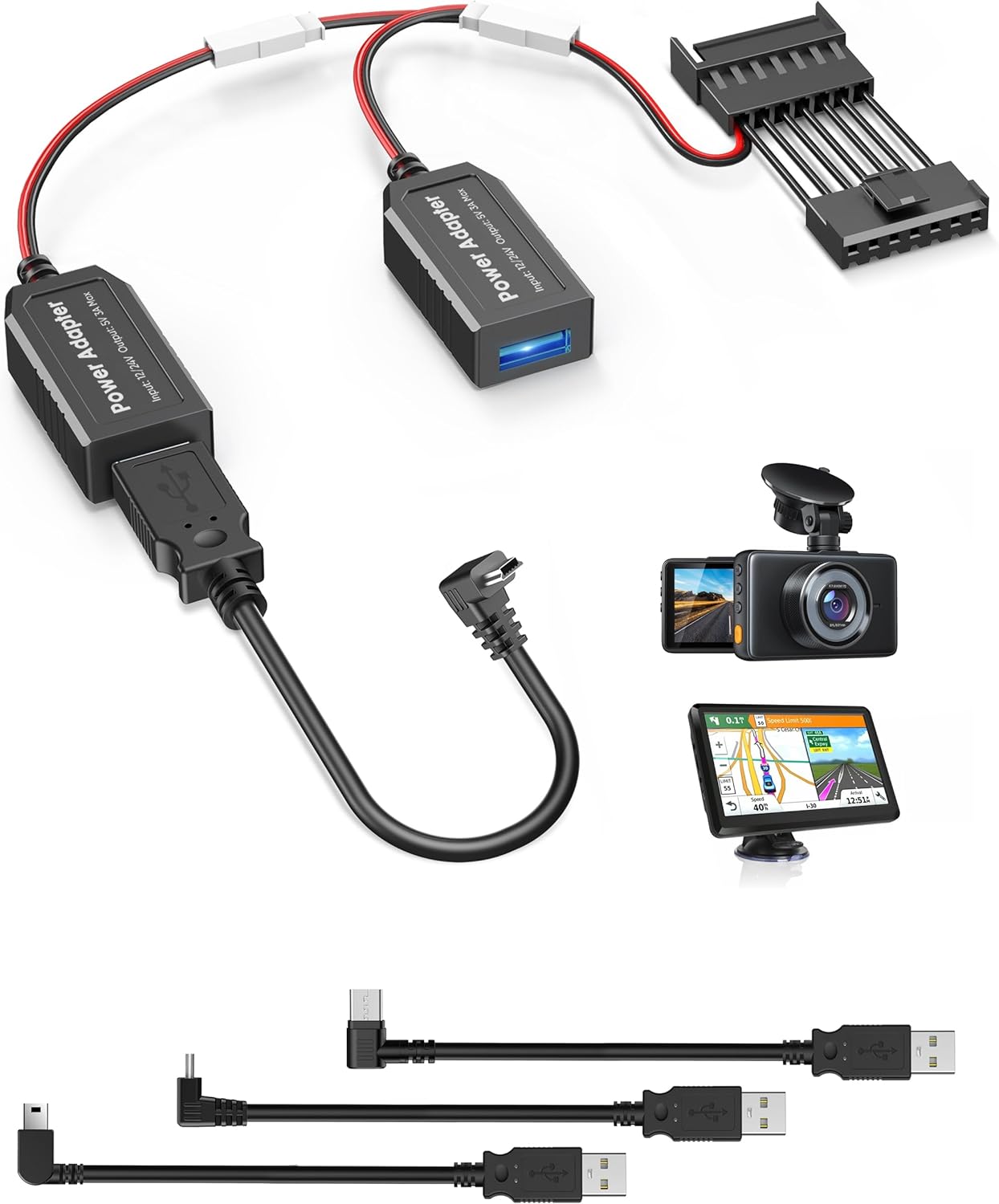 Dash Cam Power Adapter for Chevy Ford Honda and More Models