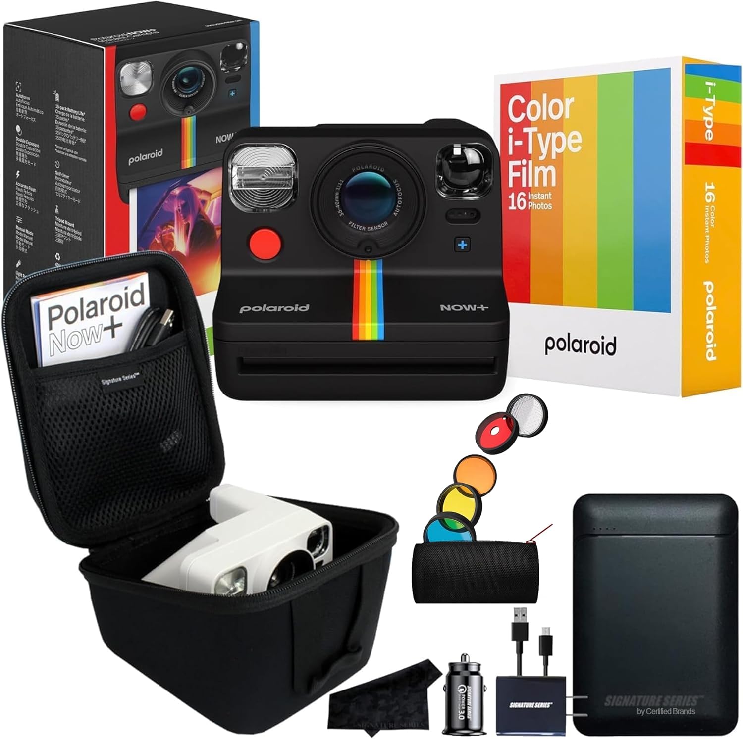 Polaroid Now+ 2nd Gen Bluetooth Camera Bundle