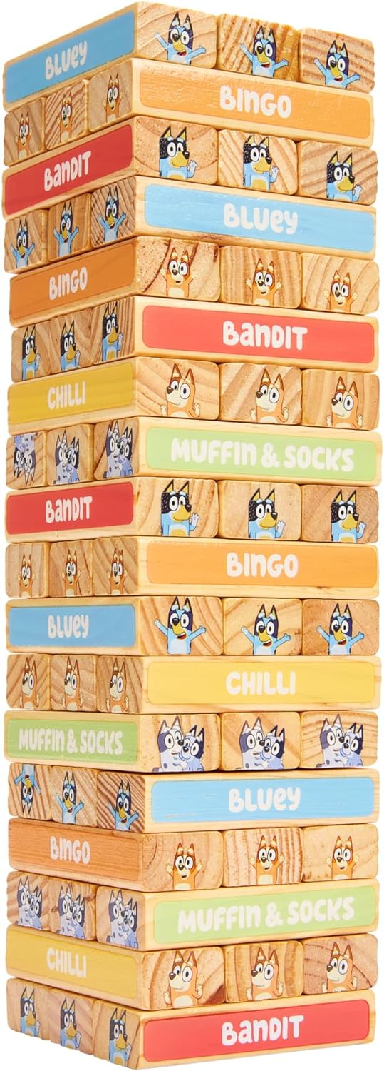 Bluey Tumbling Tower - Fun Family Game