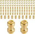 Foskan Push Fit 3/4 in Straight Coupling Pack of 100 - Fast Leak-Proof