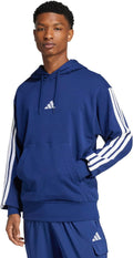 Men's Essentials 3-Stripes French Terry Hoodie for Everyday Wear