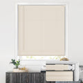 1in Vinyl Mini Blinds 35 1/2in x 48in Beige - No Tools No Drill