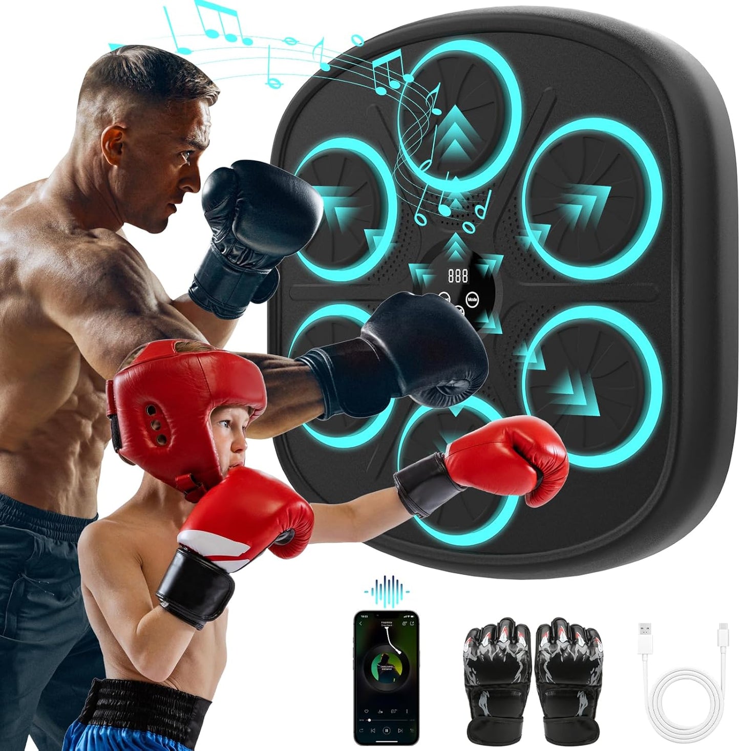 Wall Mounted Smart Boxing Trainer for Home Gym - Yucate