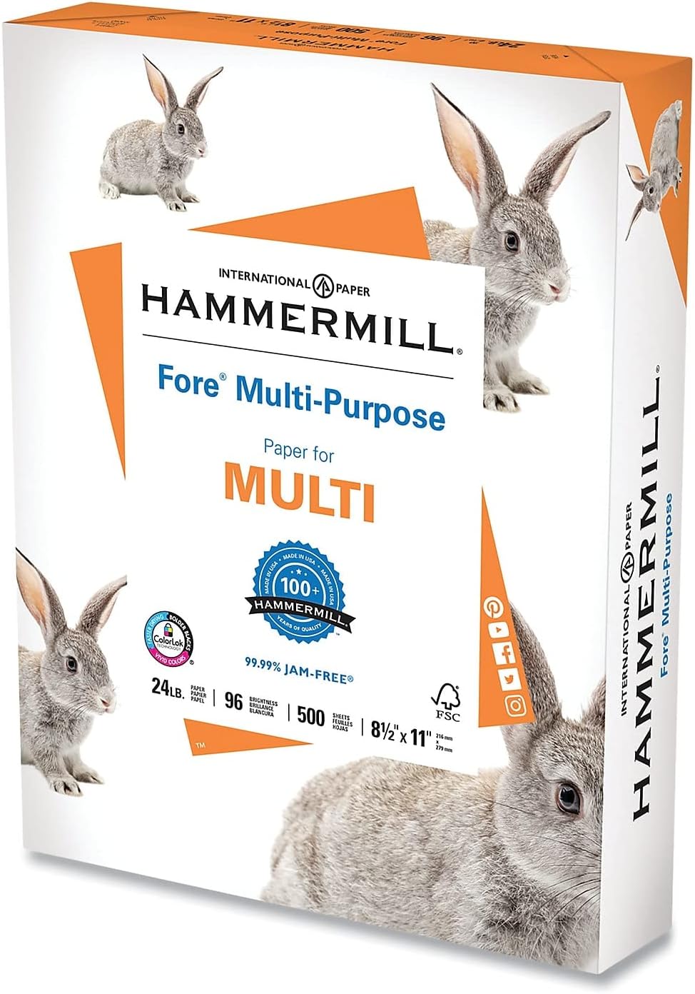 Premium USA-Made 24lb Copy Paper - 500 Sheets