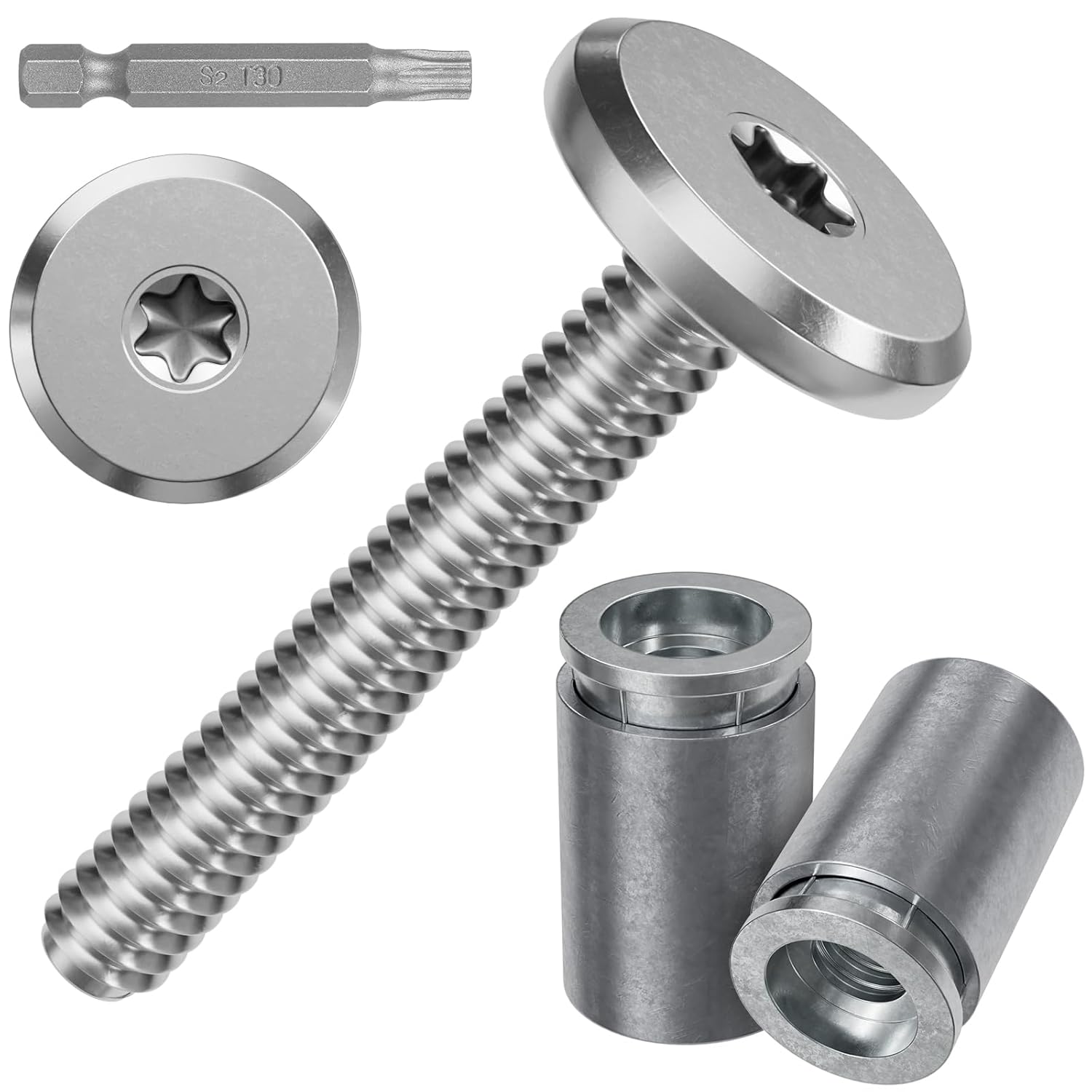 200pcs Hurricane Sidewalk Bolt and Anchor Kit for Storm Shutters