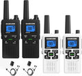 Long Range Walkie Talkies Rechargeable 4-Pack - Group Call & NOAA