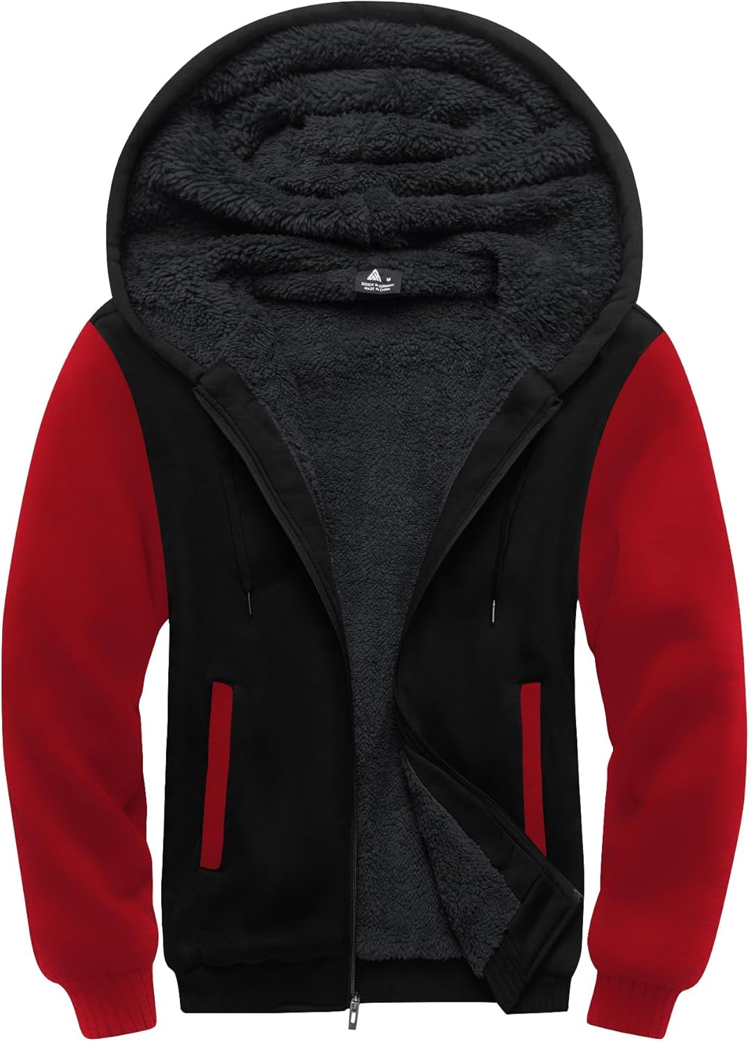 SCODI Hoodies for Men Heavyweight Fleece Sweatshirt Full Zip